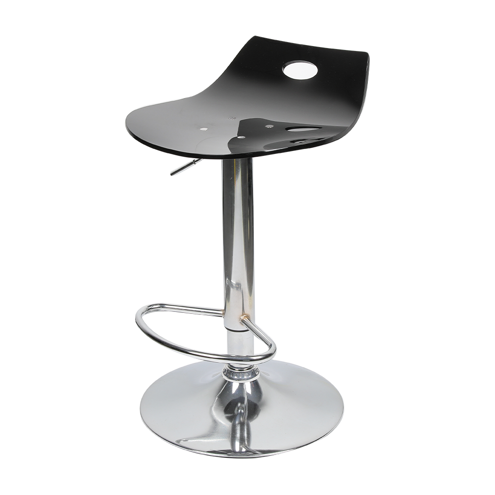 FH-9037 Taburete alto elevable de cajero, silla de bar de ABS giratorio 360° para uso doméstico